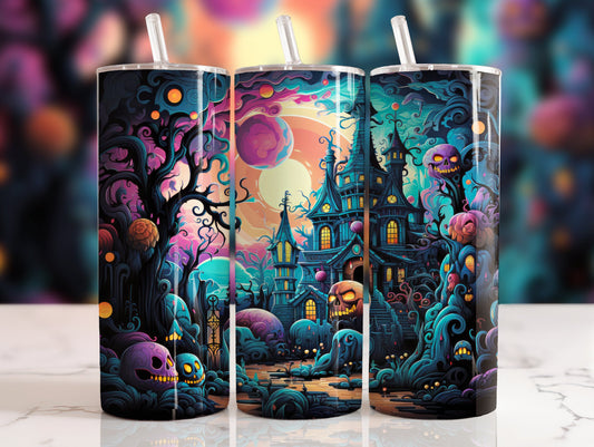 20 oz Haunted House Tumbler